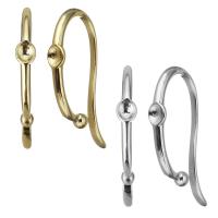 Brass Hook Earwire, plated, fashion jewelry & for woman 1.5mm,3mm 
