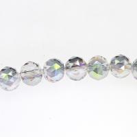 Perles de cristal rondes , Placage, DIY, plus de couleurs à choisir, 12.5*13mm Environ 1mm, Vendu par brin