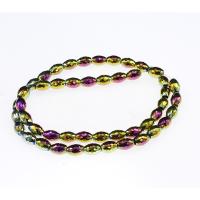 Perlas de cristal de moda, Tambor, chapado, Bricolaje, más colores para la opción, 13.5*18.5mm, agujero:aproximado 1mm, Vendido por Sarta