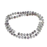 Perles de cristal rondes , Placage, DIY, plus de couleurs à choisir, 4*9mm Environ 1mm, Vendu par brin