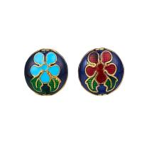 Enamel Zinc Alloy Beads, Round, gold color plated Approx 1.6mm 