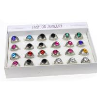 Zinc Alloy Ring Set, Resin, with Zinc Alloy, Geometrical Pattern, plated, Unisex, mixed colors, 200*150*35mm, US Ring 