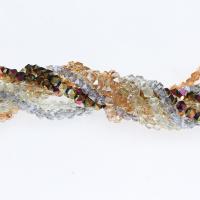 Perles en cristal mixte, Cristal naturel, DIY & styles différents pour le choix, plus de couleurs à choisir, 5*10mm Environ 1mm, Vendu par brin