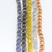 Perles de cristal rondelle, Placage, DIY, plus de couleurs à choisir, 8*8mm Environ 3mm, Vendu par brin