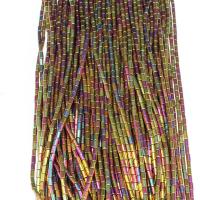 Fashion Crystal Beads, plated, DIY 2*6mm 