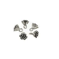 Colgante de la aleación del cinc, aleación de zinc, Lotus Seed, chapado en color de plata antigua, Bricolaje, libre de níquel, plomo & cadmio, 10*8mm, agujero:aproximado 2mm, Vendido por KG