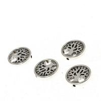 Zinc Alloy Jewelry Beads, Round, antique silver color plated, DIY, nickel, lead & cadmium free Approx 1mm 