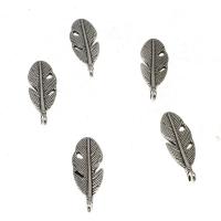 Zinc Alloy Leaf Pendants, antique silver color plated, DIY, nickel, lead & cadmium free Approx 1mm 