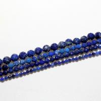 Natürlichen Lapislazuli Perlen, rund, DIY, tiefblau, verkauft von Strang