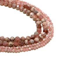Rhodonit Perlen, rund, natürlich, DIY & facettierte, verkauft von Strang