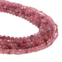 Natürlicher Turmalin Perlen, rund, DIY & facettierte, Rosa, verkauft von Strang