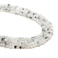 Mondstein Perlen, rund, natürlich, DIY & facettierte, grau, verkauft von Strang