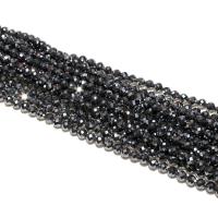 Terahertz Stone Beads, Round, natural, DIY & faceted, black 