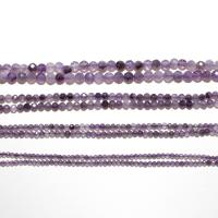 Natürliche Amethyst Perlen, rund, DIY & facettierte, violett, verkauft von Strang
