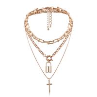 Fashion Multi Layer Necklace, Zinc Alloy, with 3.9 inch extender chain, plated, for woman & multi-strand 35cm,40cm,51cm 