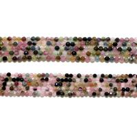 Tourmaline Beads, Round, natural, DIY & faceted, mixed colors 