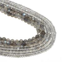 Labradorite Beads, Round, natural, DIY & faceted, grey 