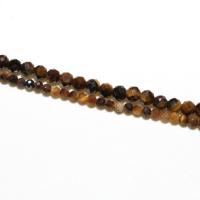 Tiger Eye Beads, Round, natural, DIY & faceted, brown 