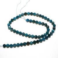 Apatite Beads, Apatites, Round, natural, DIY & faceted, blue, 6mm 