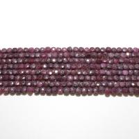 Ruby Beads, Round, natural, DIY & faceted, fuchsia, 4mm 