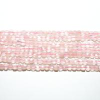 Natürliche Rosenquarz Perlen, rund, DIY & facettierte, Rosa, 4mm, 95PCs/Strang, verkauft von Strang