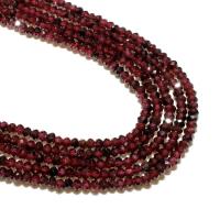 Natural Garnet Beads, Round, DIY & faceted, fuchsia, 2*3mm, Approx 