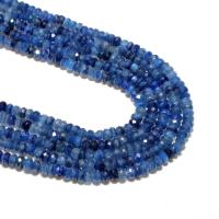 perles de disthène bleu, Rond, naturel, DIY & facettes, couleur bleu foncé, 2*3mm, Environ Vendu par brin