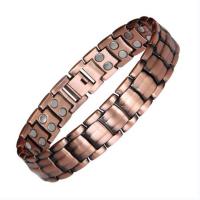 Copper Bracelet, with Magnet, plated, with magnetic & for man Approx 8.46 Inch 