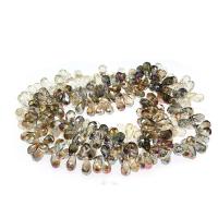 Teardrop Crystal Beads, Quartz, natural & DIY & faceted 22*12mm Approx 1mm 