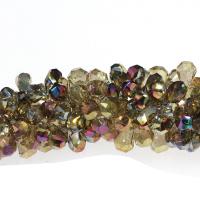 Teardrop Crystal Beads, plated & DIY & faceted 17*11mm Approx 1mm 