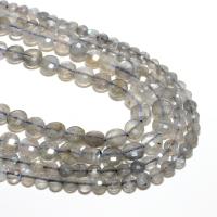 Labradorite Beads, Round, natural, DIY & faceted, grey, 4mm, Approx 