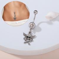 Stainless Steel Belly Ring, fashion jewelry & for woman, silver color 
