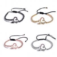 Sterling Silver Bracelets, 925 Sterling Silver, plated, micro pave cubic zirconia & for woman .87 Inch 