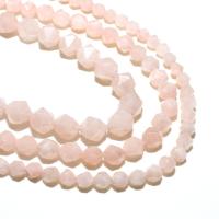 Cherry Stone Beads, Rhombus, natural, DIY & faceted, light pink 