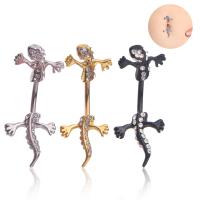 Stainless Steel Belly Ring, fashion jewelry & Unisex & with rhinestone 5MMx 