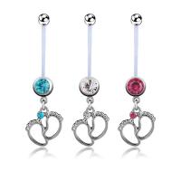 Stainless Steel Belly Ring, fashion jewelry & Unisex 5MMx 
