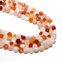 Natürliche Botswana Achat Perlen, rund, DIY, gemischte Farben, 6*8mm, ca. 48PCs/Strang, verkauft von Strang