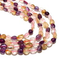 Mixed Gemstone Beads, Rutilated Quartz, irregular, natural, DIY, mixed colors, 6*8mm, Approx 