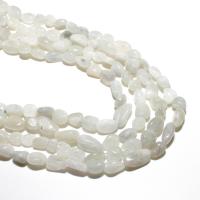 Natural Moonstone Beads, Ellipse, DIY, white, 6*8mm, Approx 