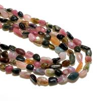 Tourmaline Beads, natural, DIY, mixed colors, 6*8mm, Approx 