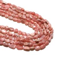 Rhodonit Perlen, natürlich, DIY, Rosa, 6*8mm, ca. 48PCs/Strang, verkauft von Strang