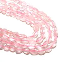 Natürliche Rosenquarz Perlen, DIY, helles Rosa, 6*8nn, ca. 48PCs/Strang, verkauft von Strang
