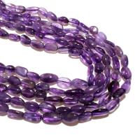 Natural Amethyst Beads, Ellipse, DIY & faceted, purple 