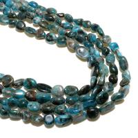 Apatite Beads, Apatites, Ellipse, natural, DIY, dark blue 