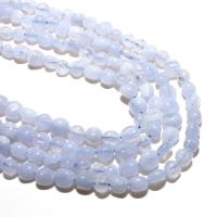 Natural Purple Agate Beads, Ellipse, DIY, light blue, 6*8mm, Approx 