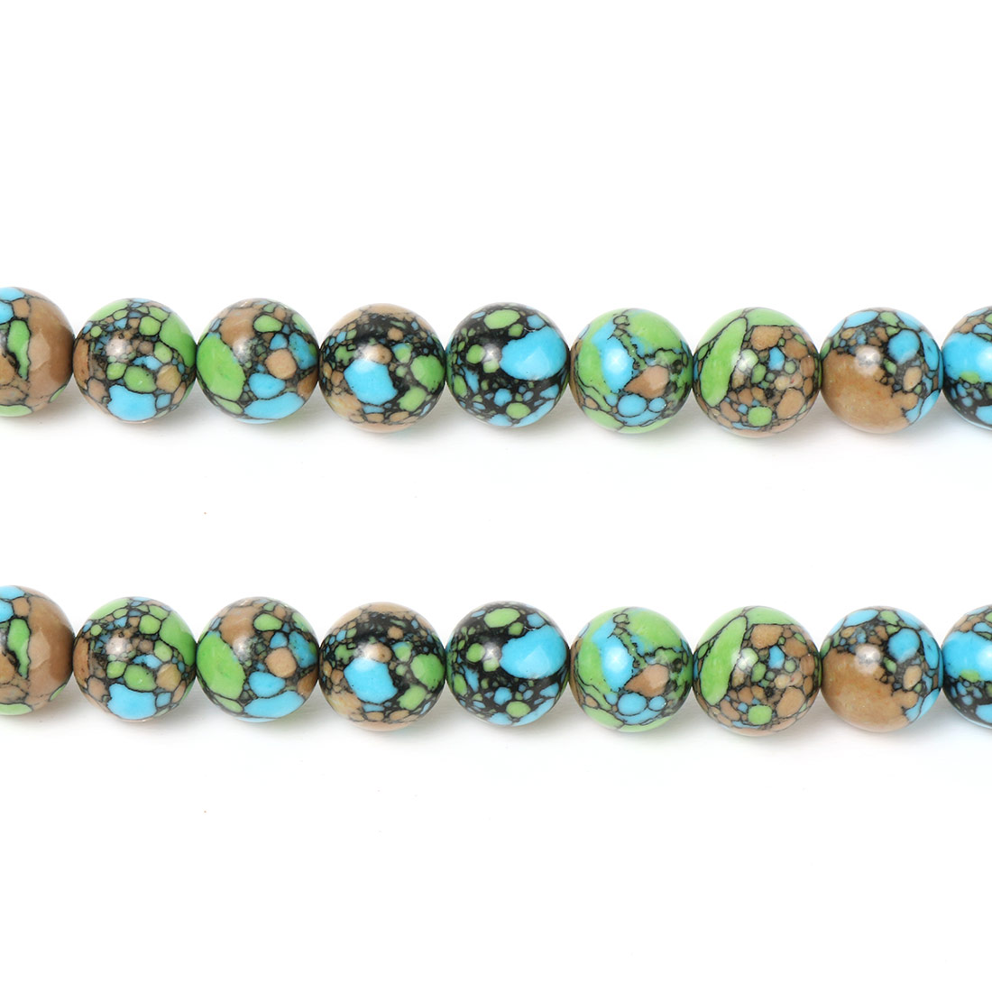Synthetic Turquoise Beads, Round, polished, different size for choice, more colors for choice, Length:Approx 15 Inch, Sold By Strand