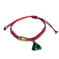 Fashion Create Wax Cord Bracelets, Zinc Alloy, with Wax Cord, Rice Dumpling, plated, Length Adjustable & woven pattern & for woman 200mm 