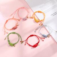 Zinc Alloy Bracelet, with Knot Cord, Rhinoceros, plated, Length Adjustable & woven pattern 200mm 
