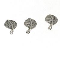 Zinc Alloy Leaf Pendants, antique silver color plated, DIY, 20*7*1mm Approx 1mm, Approx 