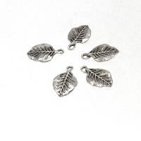 Zinc Alloy Leaf Pendants, antique silver color plated, DIY, 30*9*2mm Approx 1mm, Approx 
